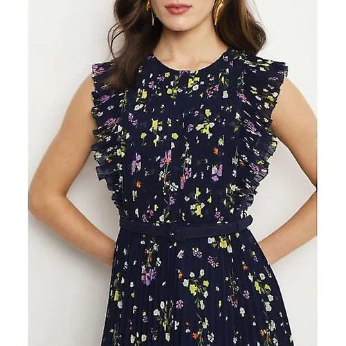 SELFPORTRAIT FLORAL CHIFFON MIDI DRESS