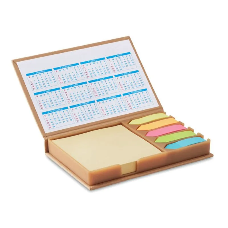 Set de notas y calendario promocional Memocalendar