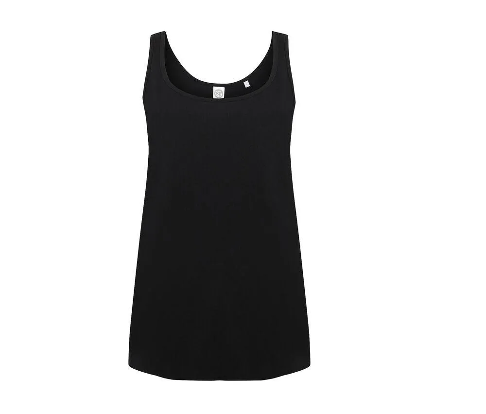 SF WOMEN SK234  CAMISETA DE TIRANTES MUJER  NEGRO