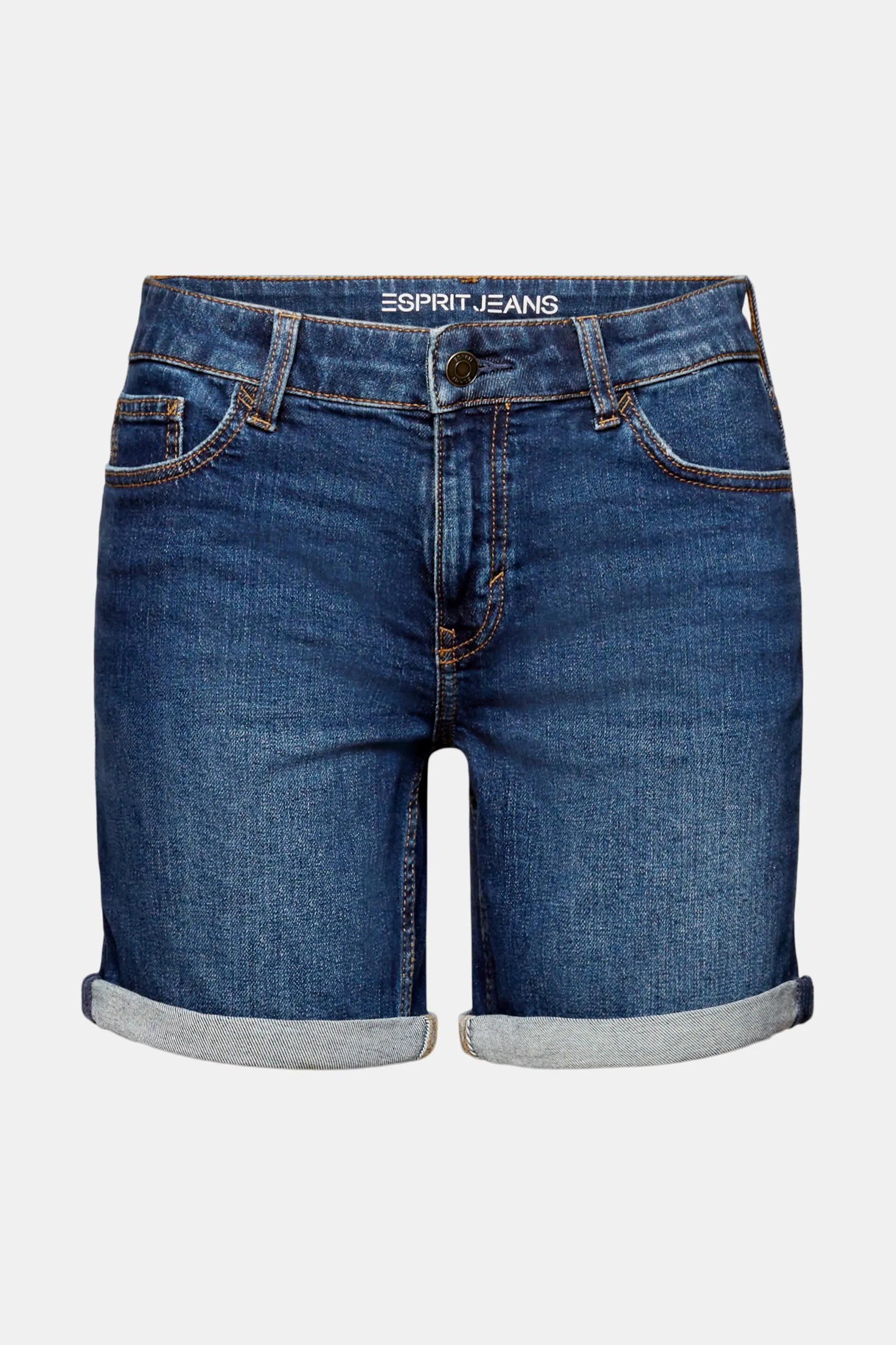 Shorts vaqueros con tiro medio