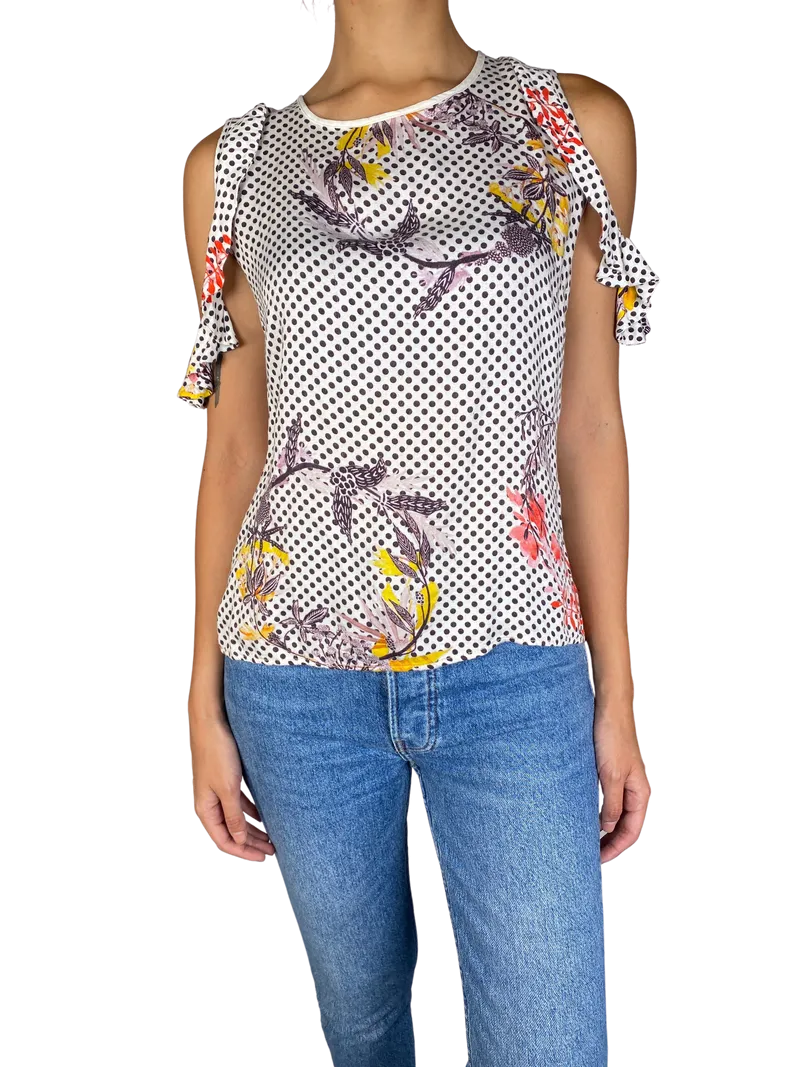 SINGOLARE Polera Lunares Multicolor