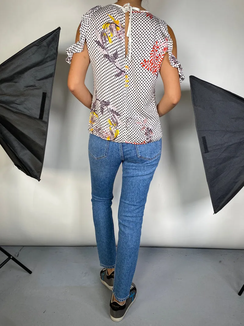 SINGOLARE Polera Lunares Multicolor