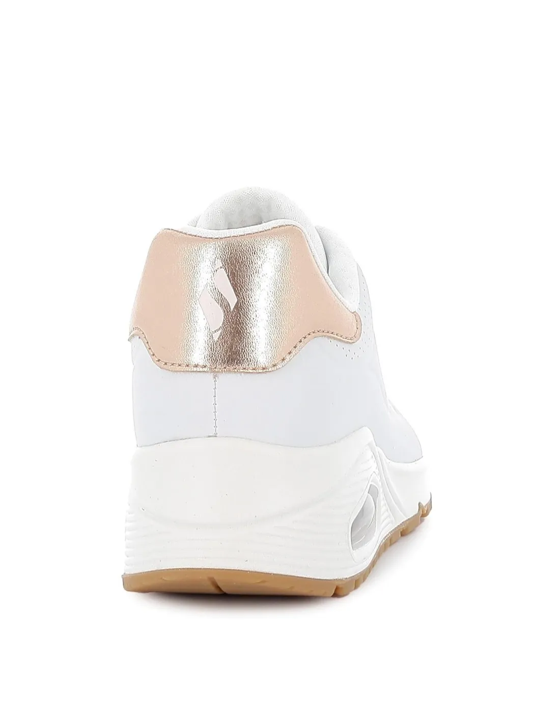 Sneakers cordones mujer camara de aire blancos Skechers