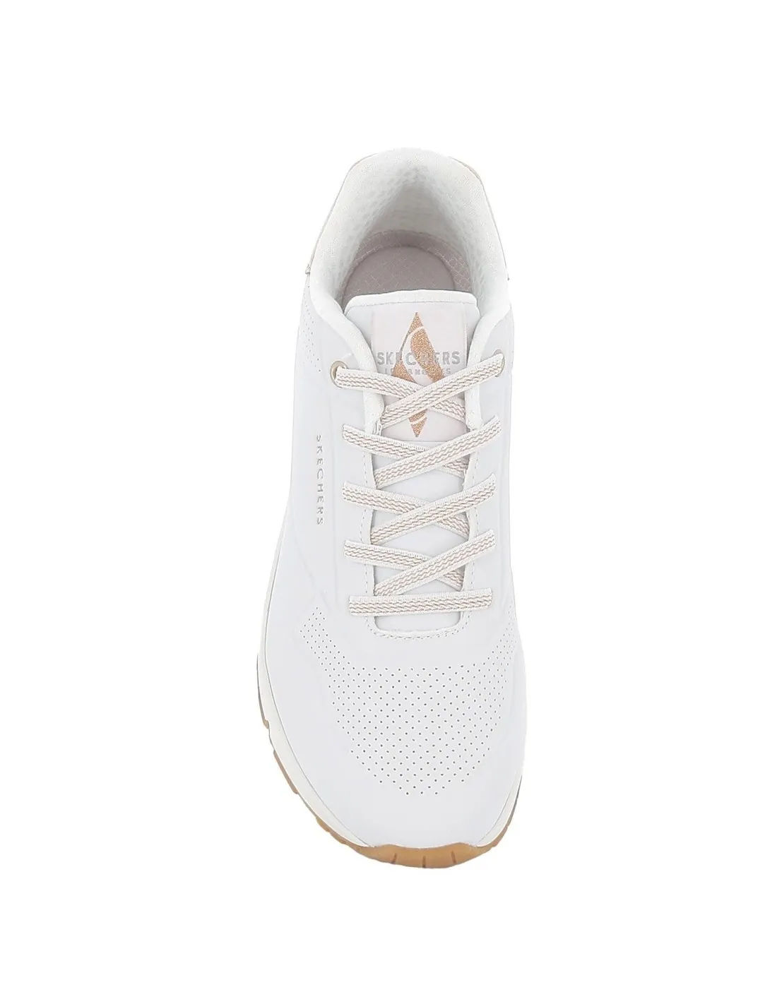 Sneakers cordones mujer camara de aire blancos Skechers