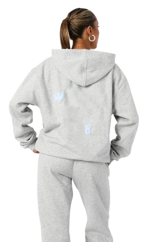 Socio de rastreo de pistas de diseño Set de chándal para mujeres 2 piezas Situtas de rastreo de chándal para sudadera con capuch