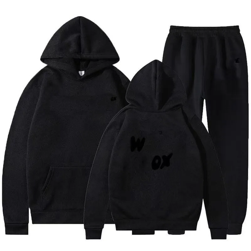 Socio de rastreo de pistas de diseño Set de chándal para mujeres 2 piezas Situtas de rastreo de chándal para sudadera con capuch