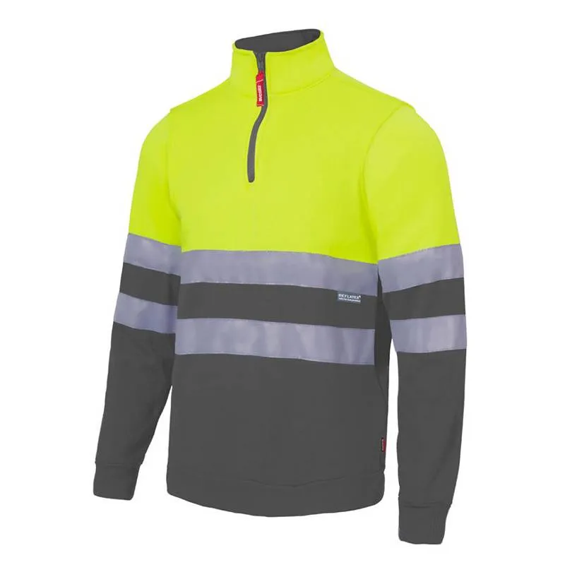 Sudadera alta visibilidad con cremallera