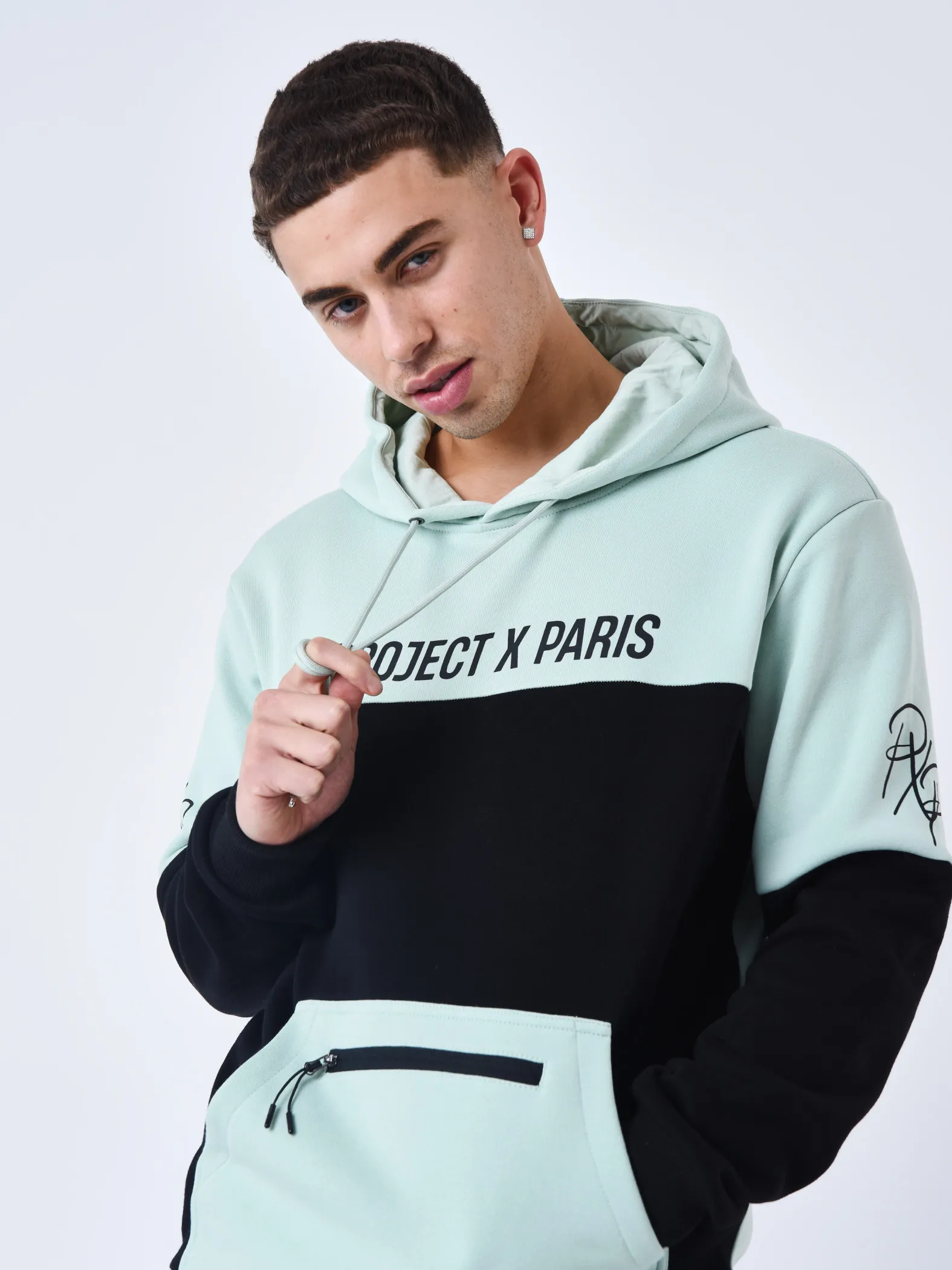 Sudadera con capucha Colourblock