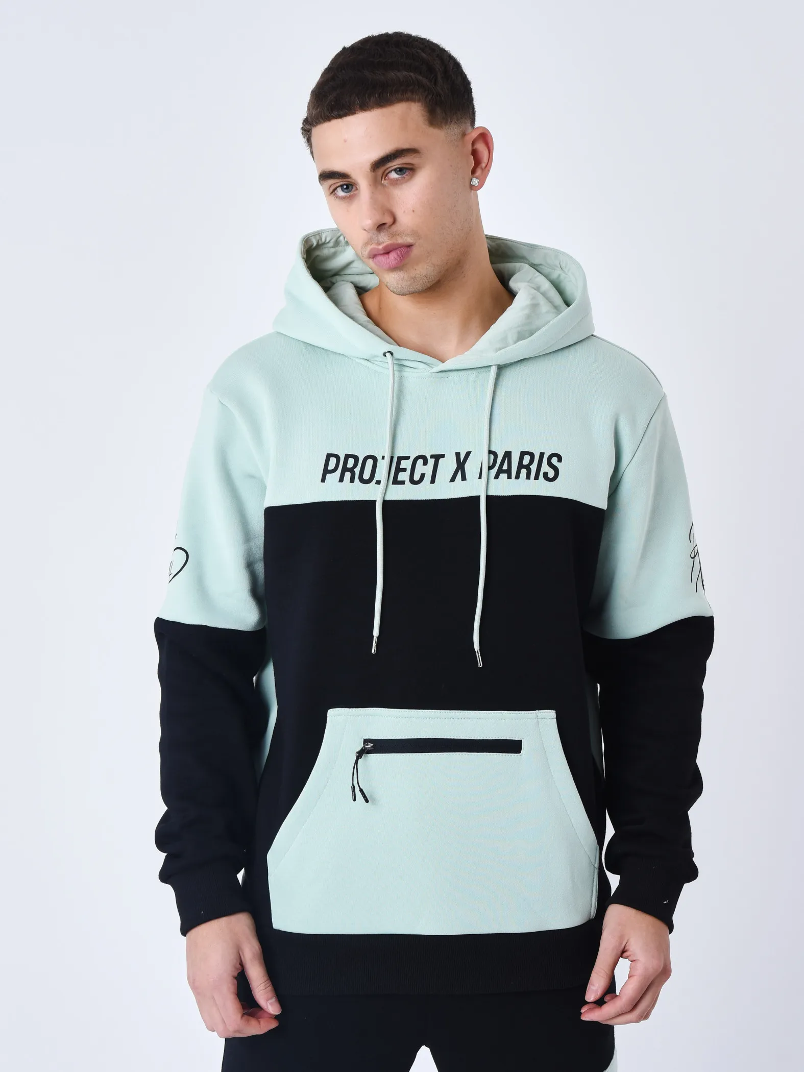 Sudadera con capucha Colourblock