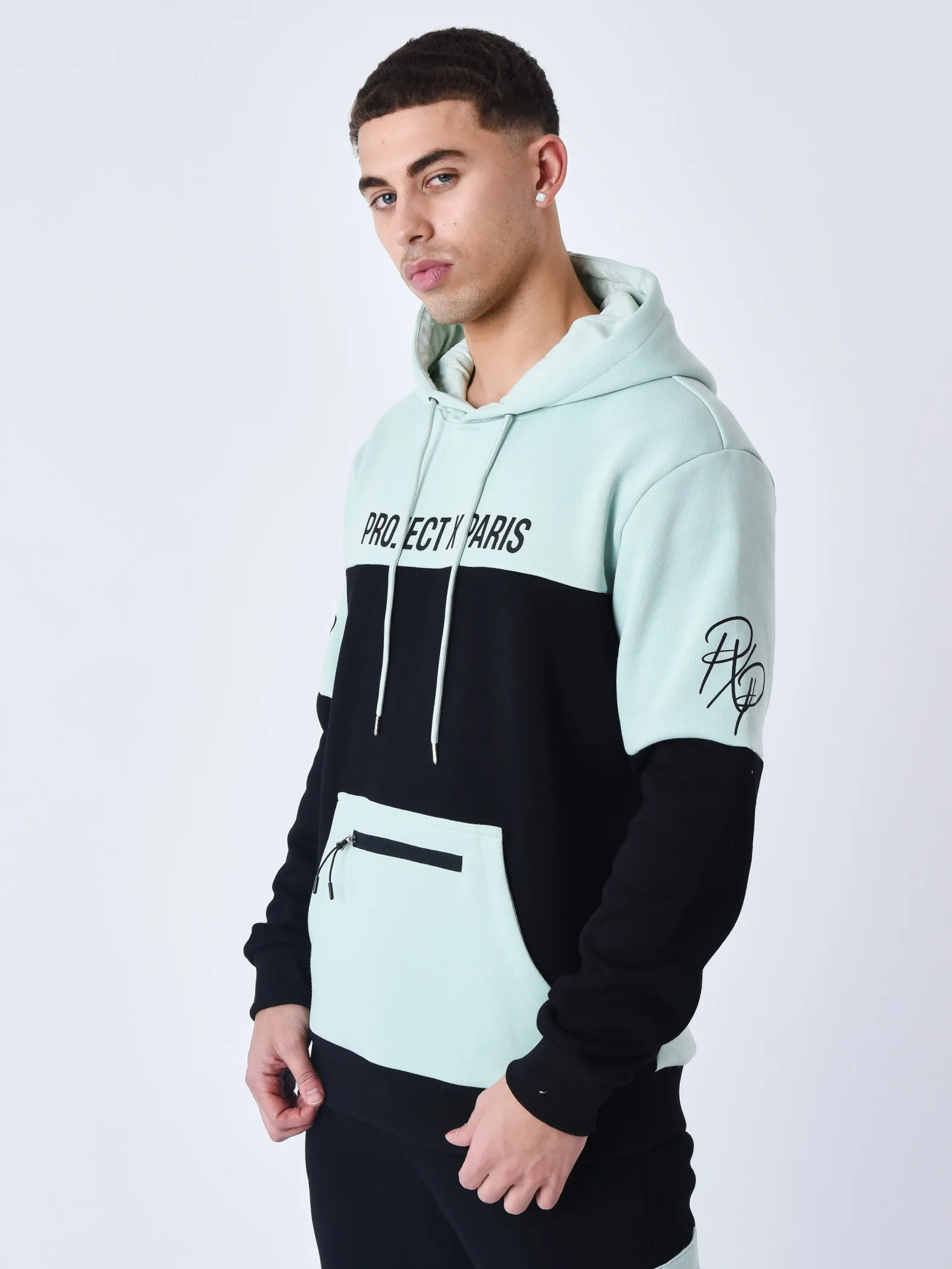Sudadera con capucha Colourblock
