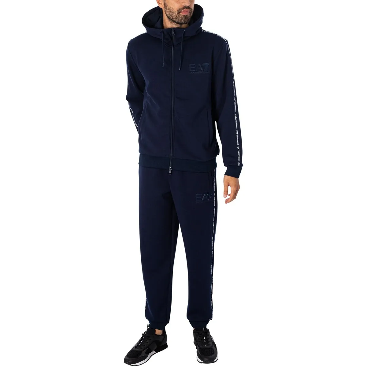 Sudadera Con Capucha Y Cremallera Con Logo En El Pecho