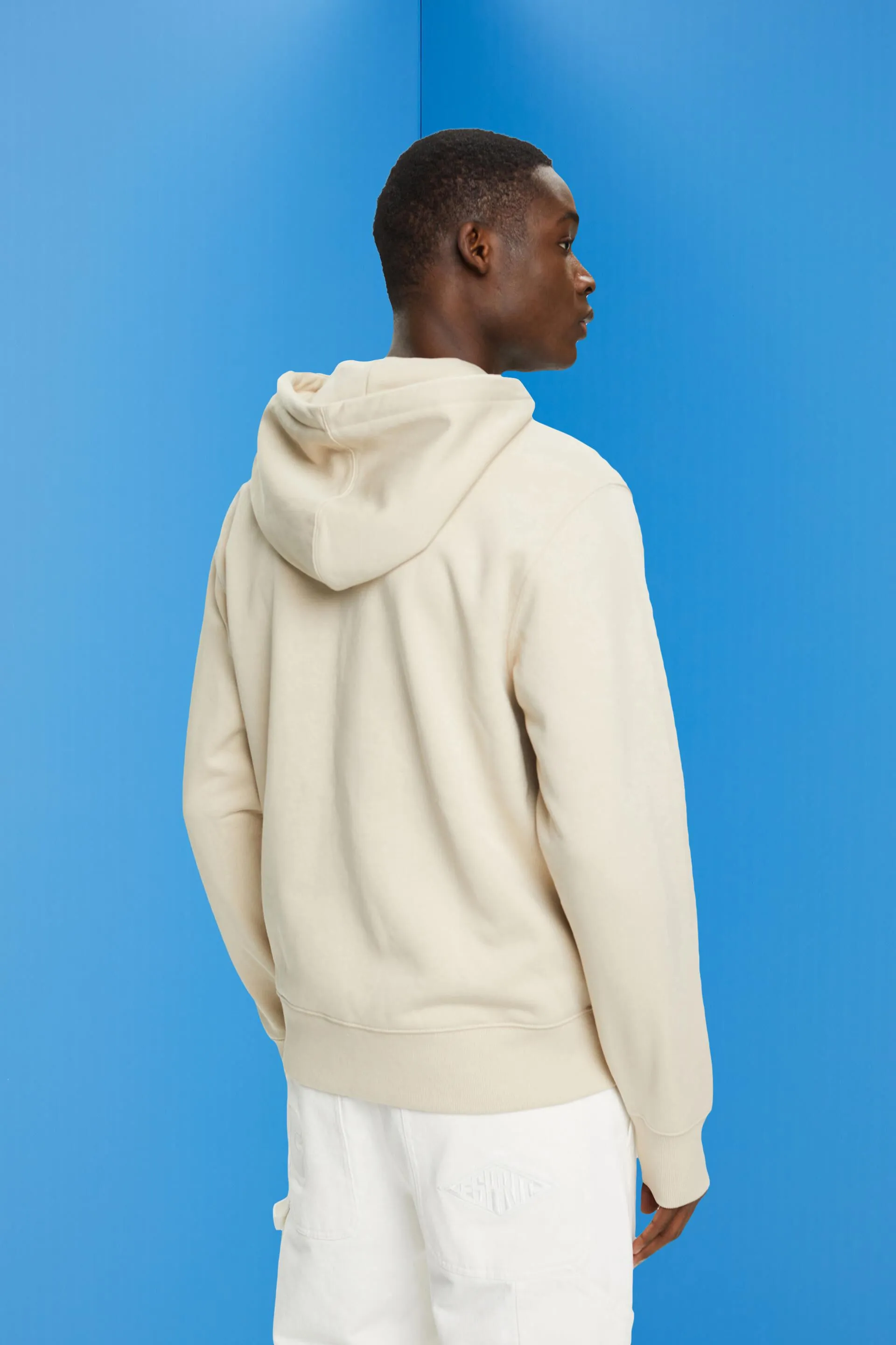 Sudadera con capucha y cremallera continua