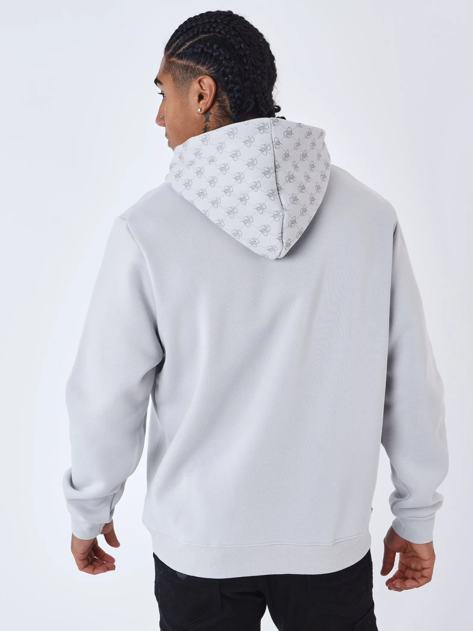 Sudadera con capucha y detalle de monograma