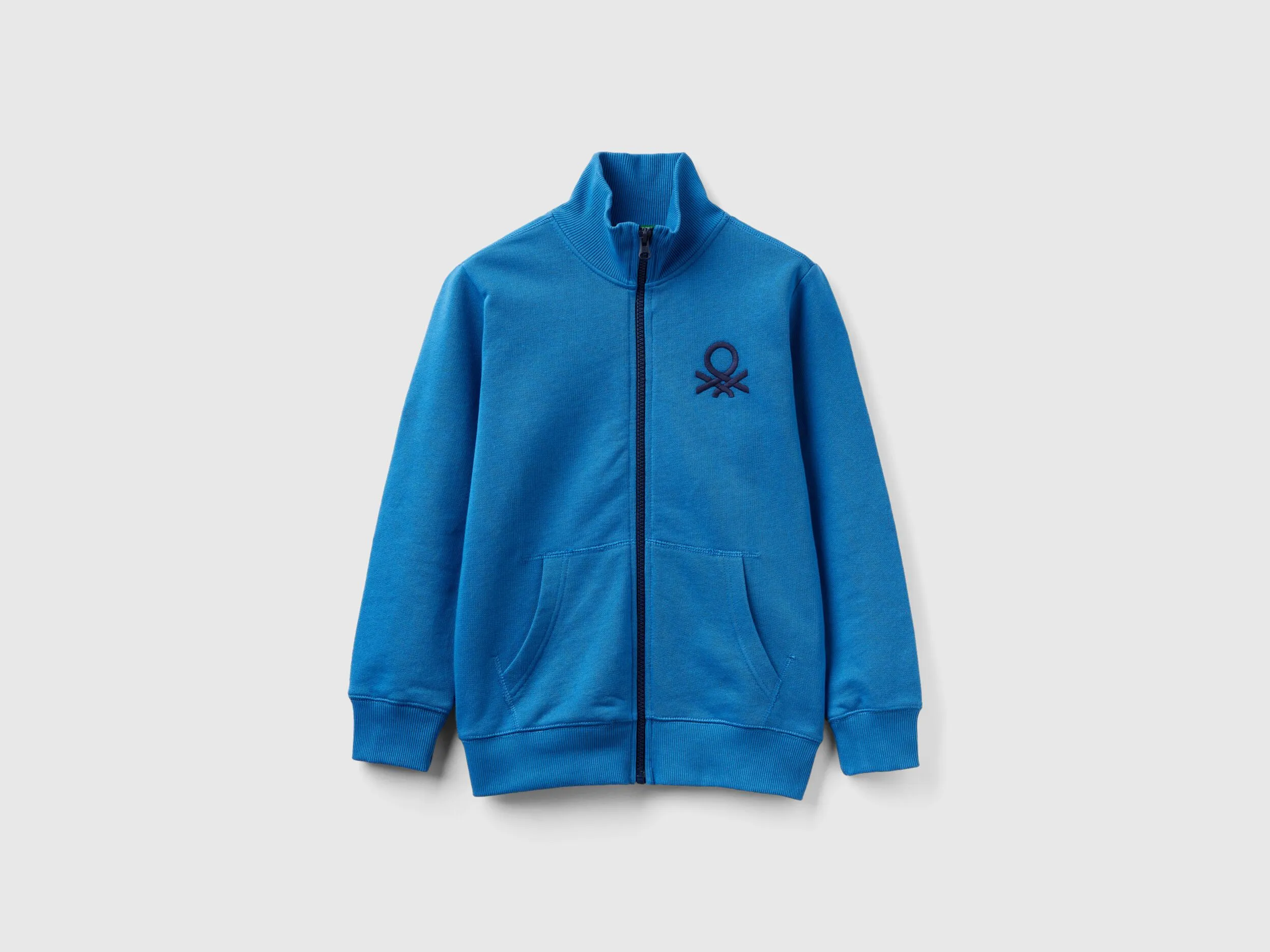 Sudadera de 100 % algodón con cremallera