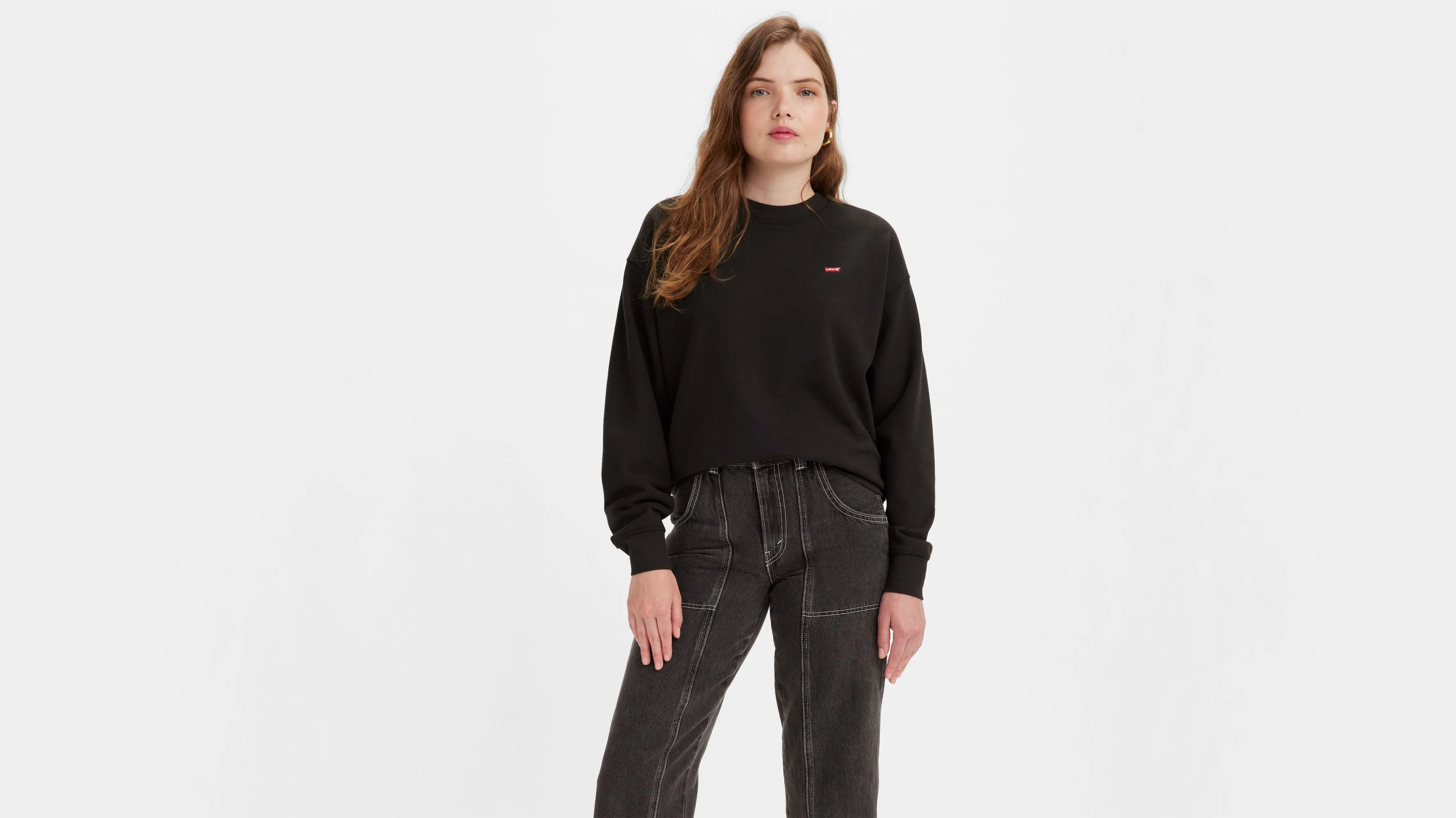 Sudadera De Cuello Redondo Estándar