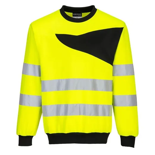 Sudadera PW2 de alta visibilidad con cuello redondo