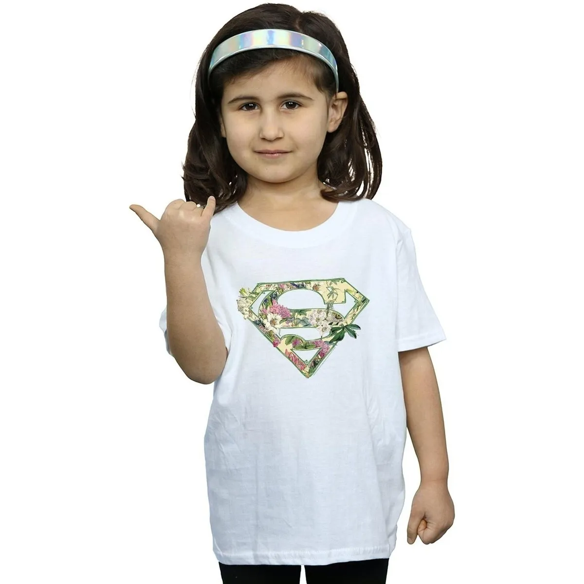 Supergirl Floral Shield
