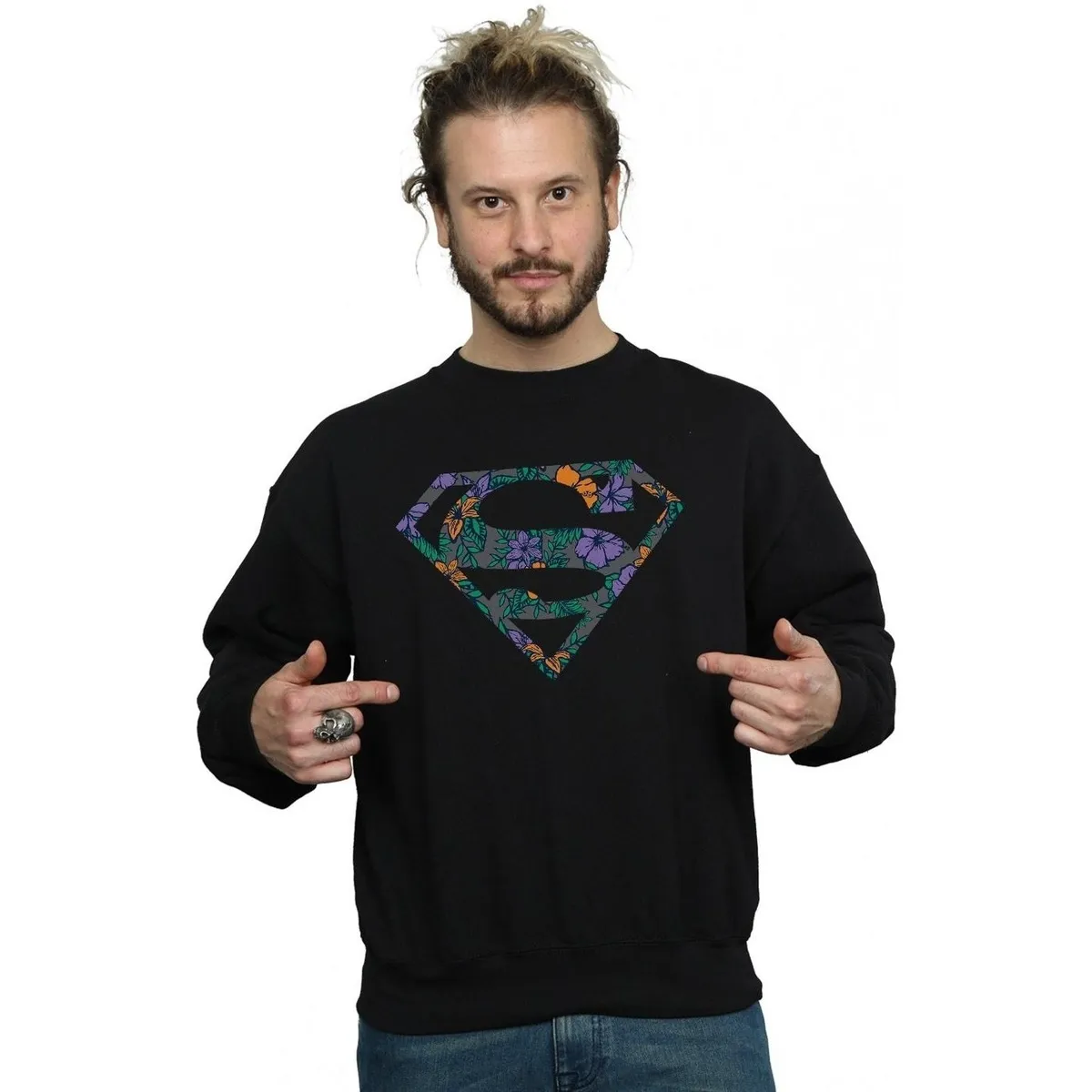 Superman Floral Logo 1