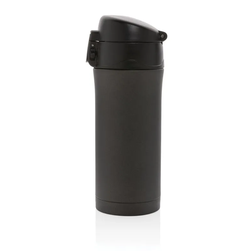 Taza metálica corporativa al vacío con cierre fácil 300 ml