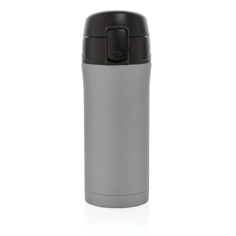 Taza metálica corporativa al vacío con cierre fácil 300 ml