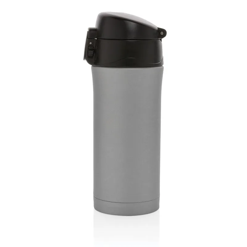 Taza metálica corporativa al vacío con cierre fácil 300 ml