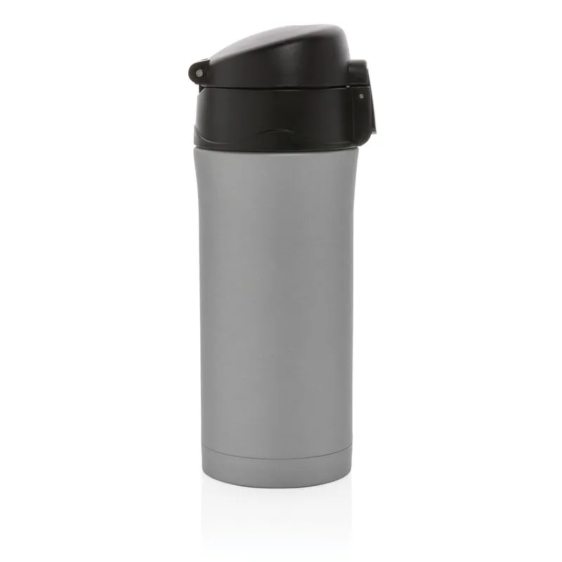 Taza metálica corporativa al vacío con cierre fácil 300 ml