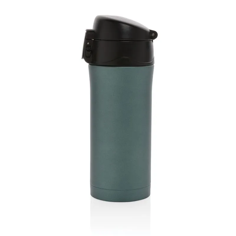 Taza metálica corporativa al vacío con cierre fácil 300 ml