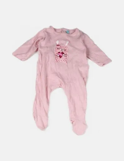 Tex Pijama rosa detalle dibujo