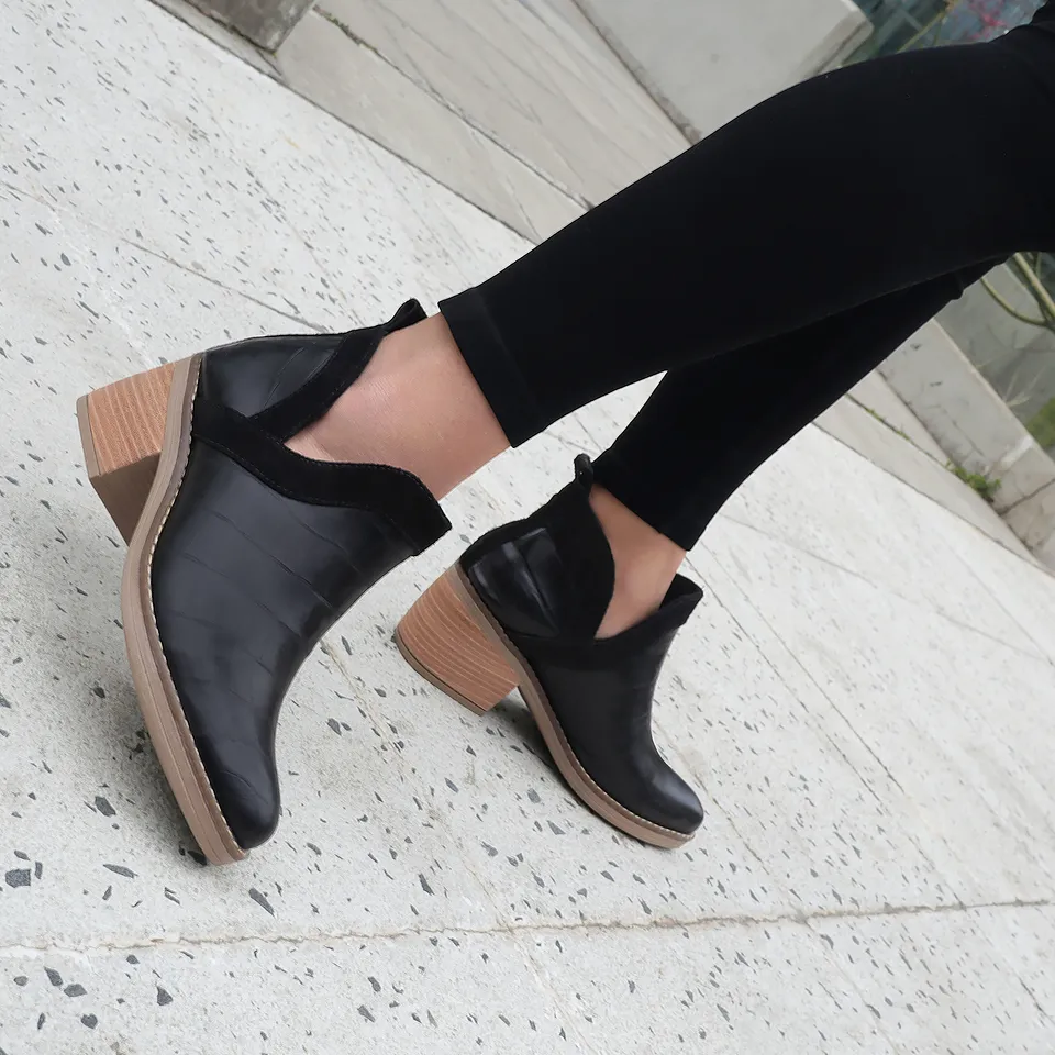 Texana 07 Cuero Moda Negro