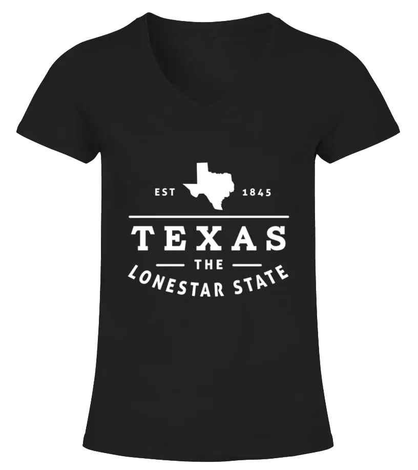 Texas Camiseta cuello pico Mujer