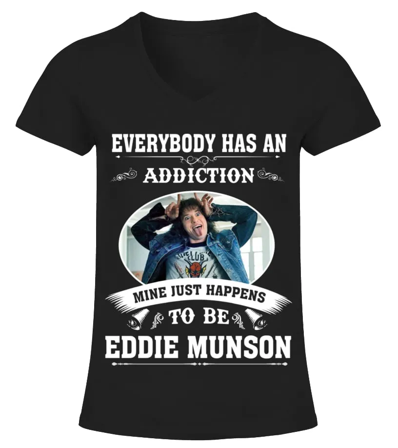 TO BE EDDIE MUNSON Camiseta cuello pico Mujer