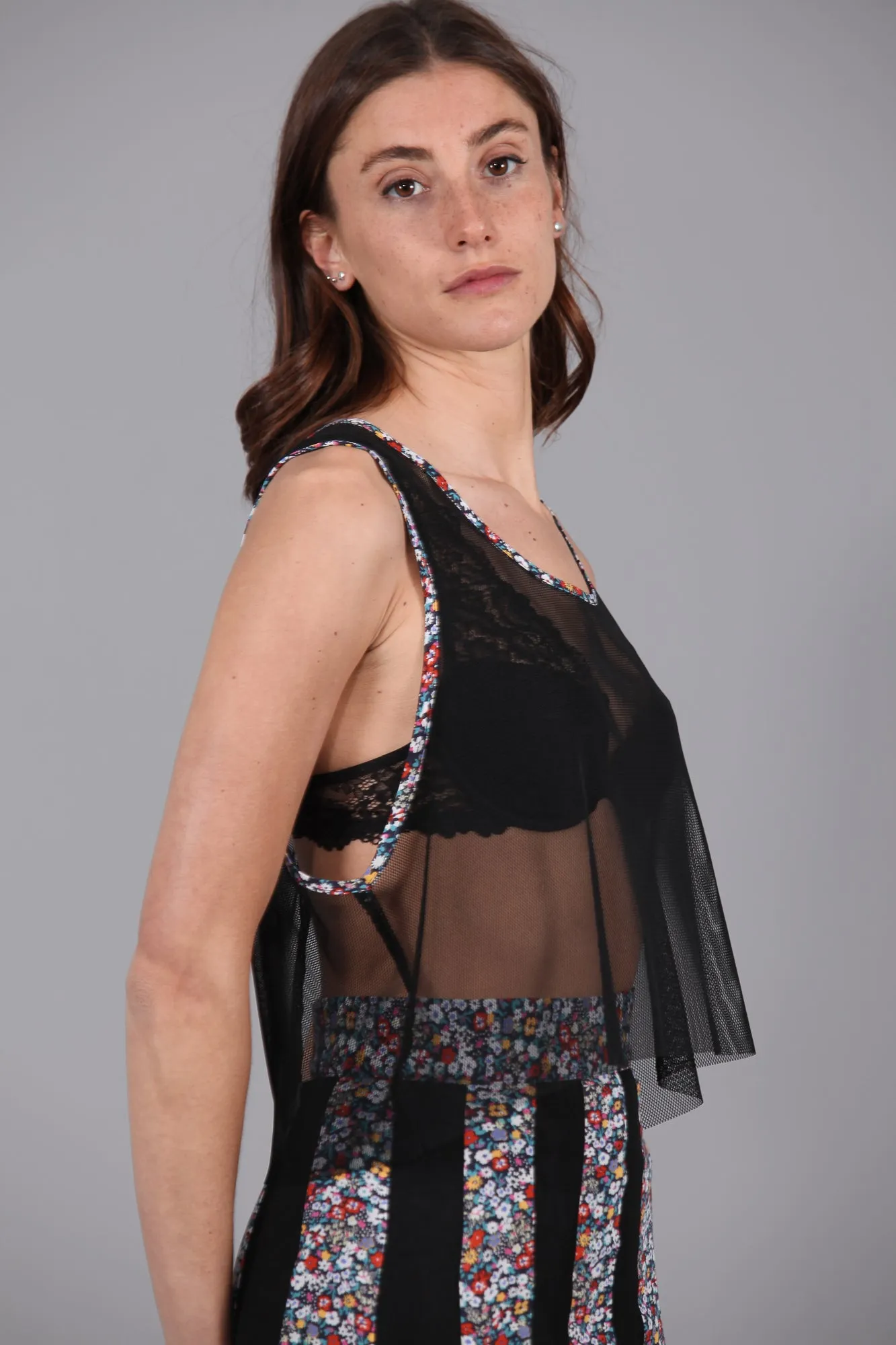Top Corto FLORAL ROCKSTAR