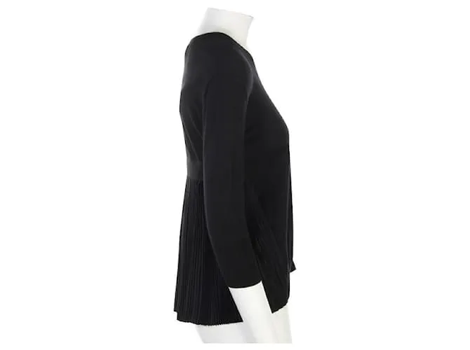 Top Marni negro con espalda de seda 