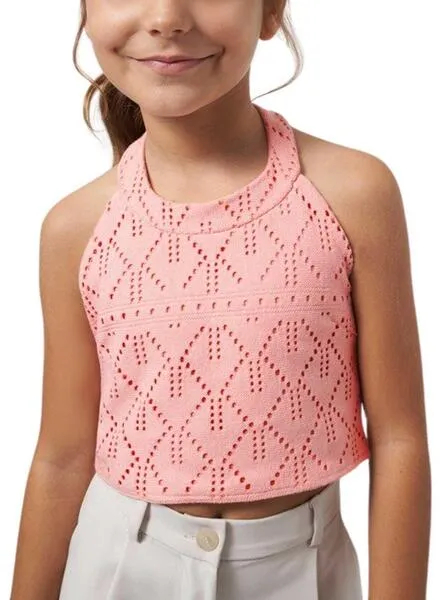 Top Mayoral Calado  Rosa Para Niña