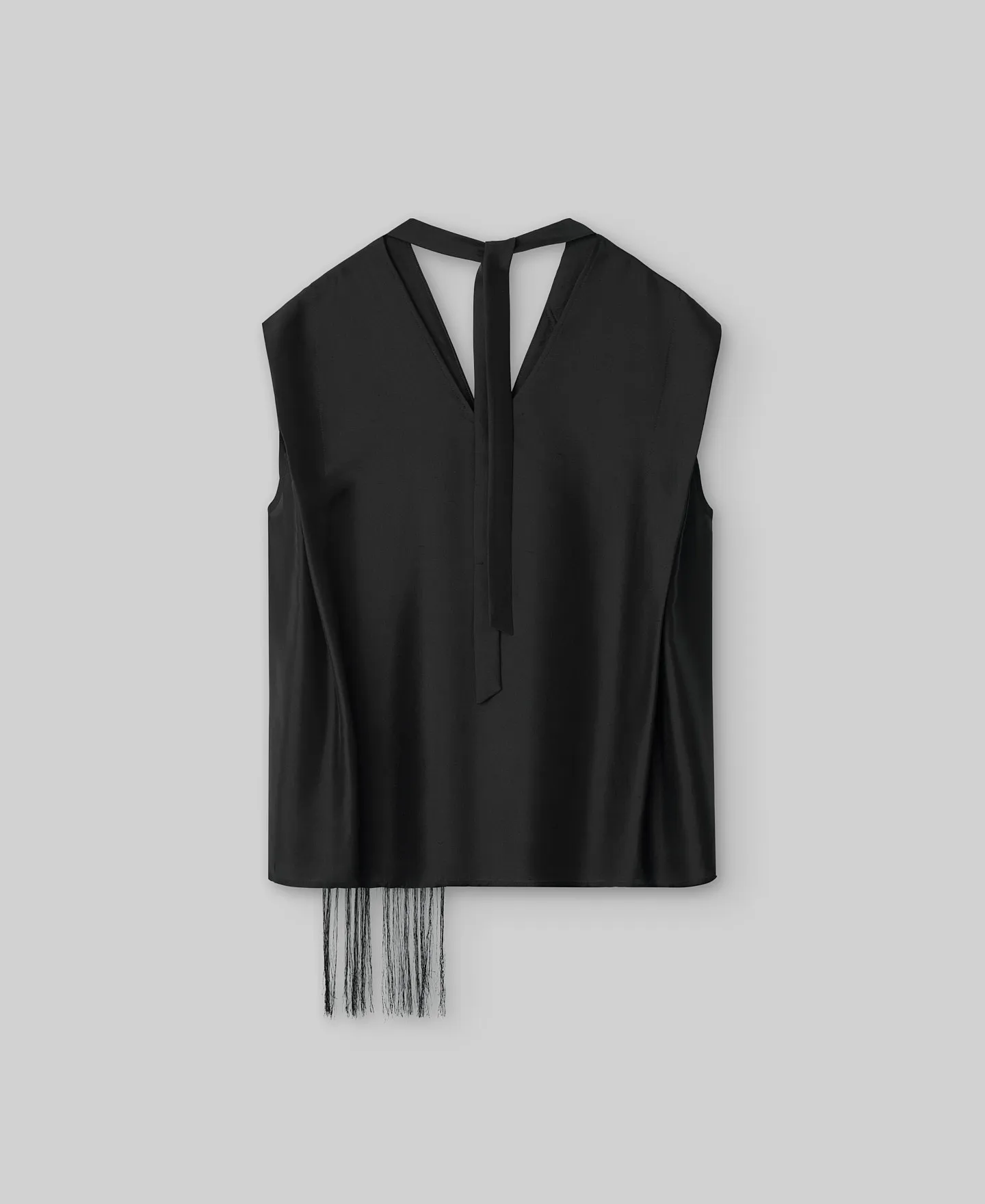 Top seda con lazada en espalda mujer