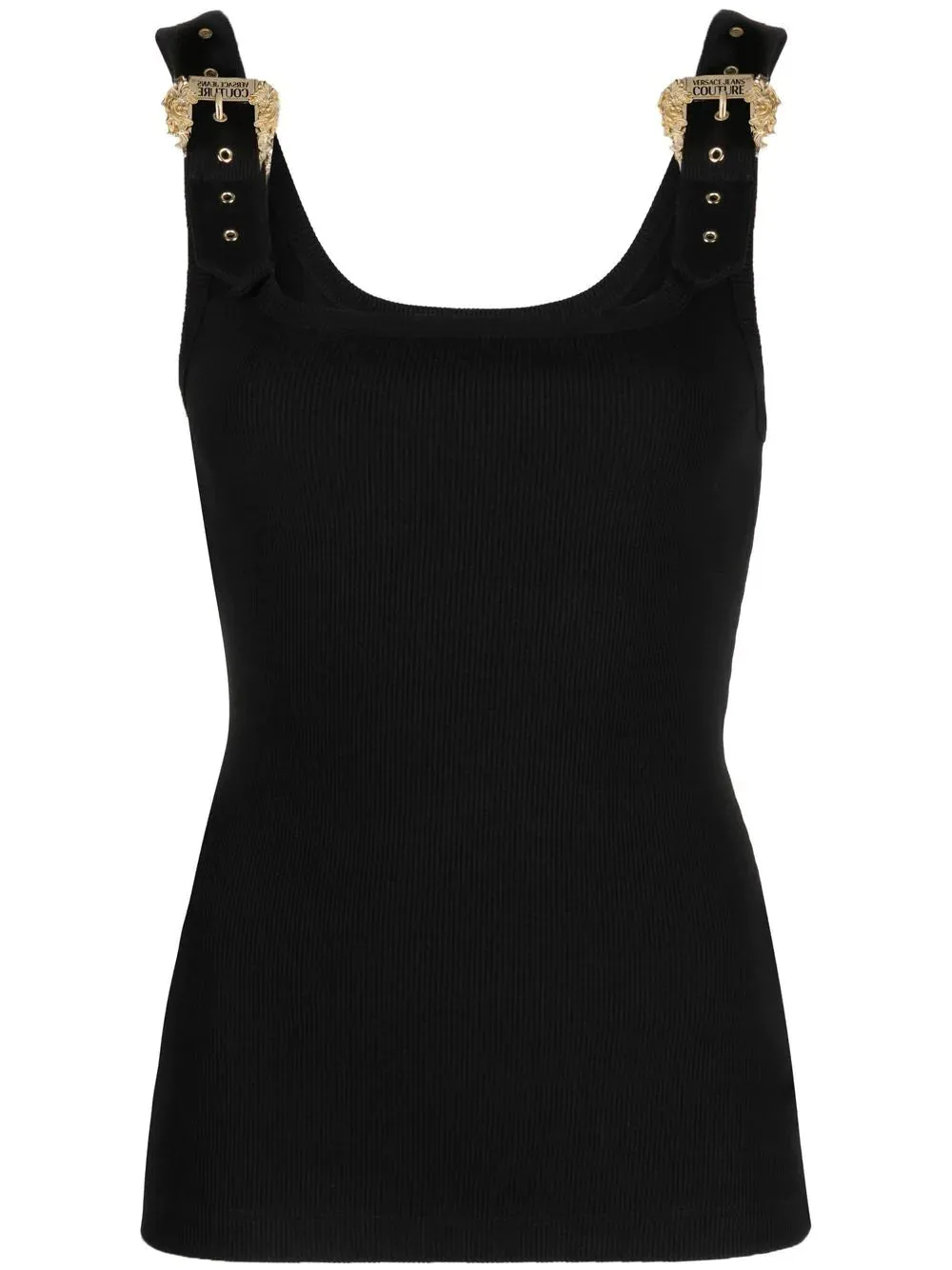 TOP TIRANTES HEBILLAS BAROQUE NEGRA