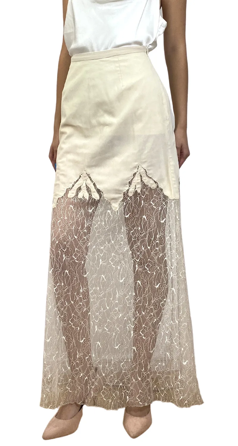 TOPSHOP Falda Maxi Encaje