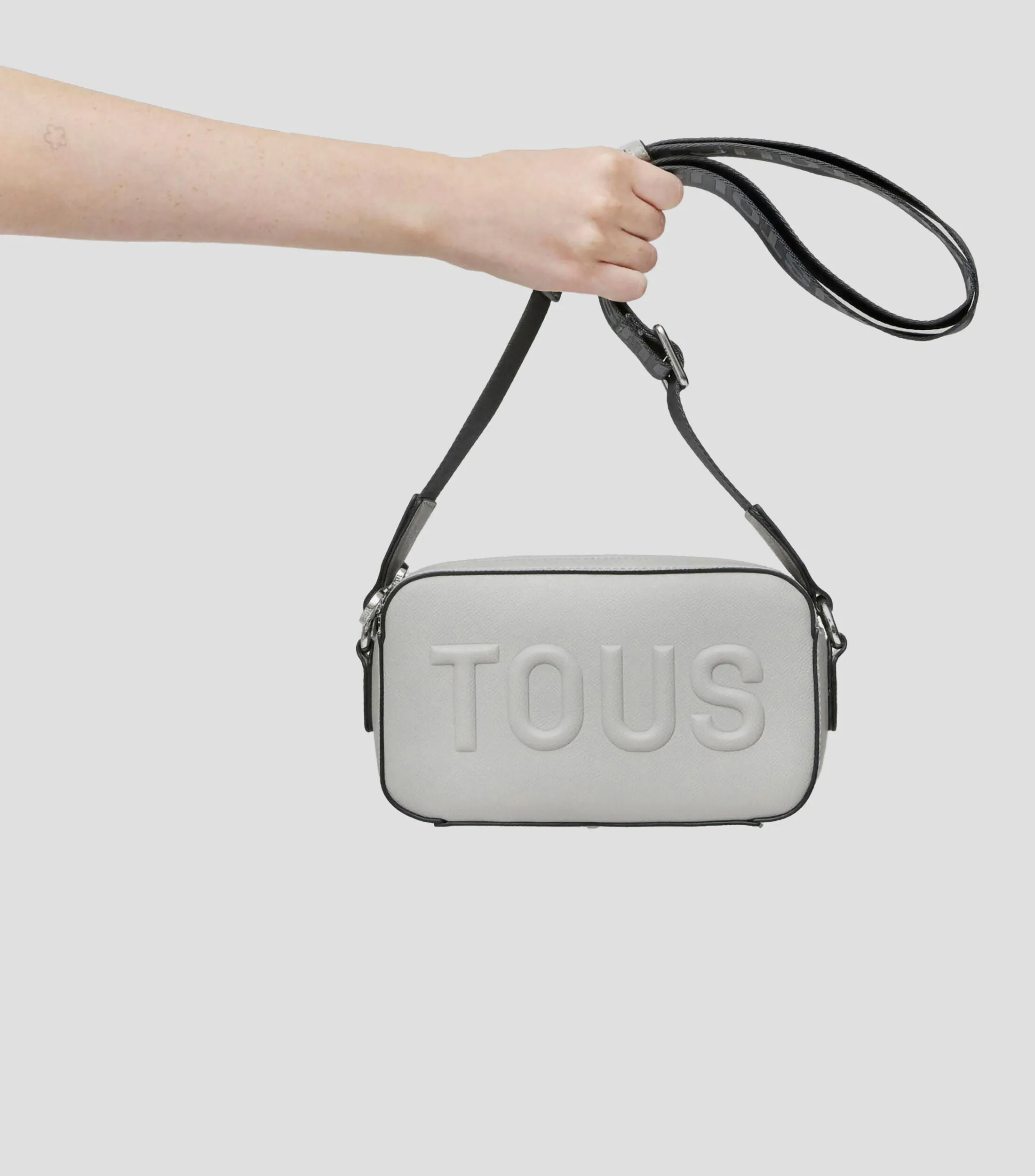 Tous Bolso crossbody gris La Rue New con logo Mujer