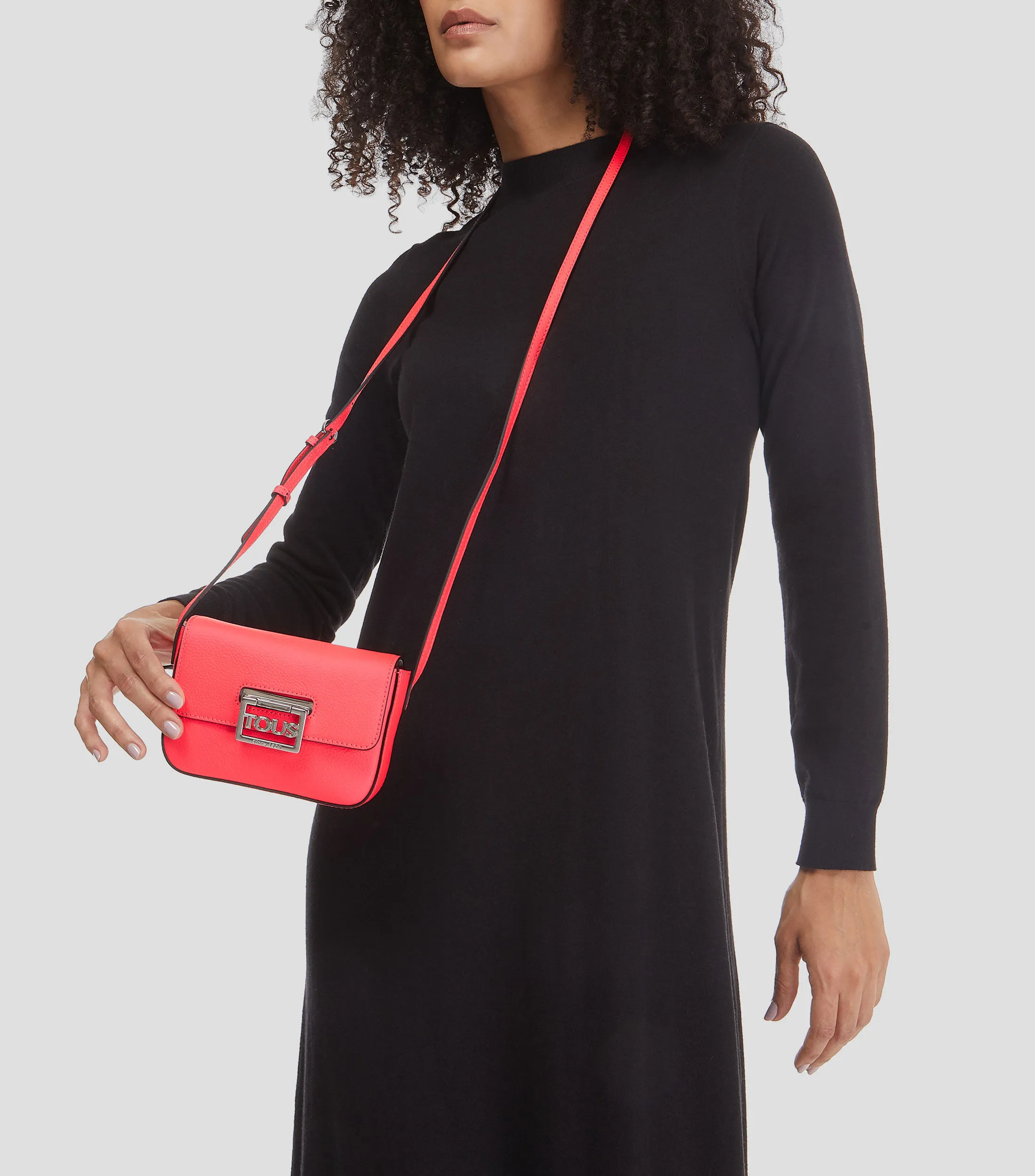 Tous Bolso Crossbody rosa en piel Mujer