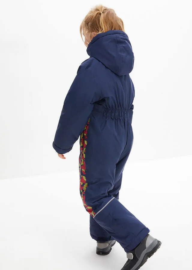 TRAJE PARA LA NIEVE AZUL MARINOROJO OSCUROVERDE LIMABLANCO CON ESTAMPADO GRáFICO