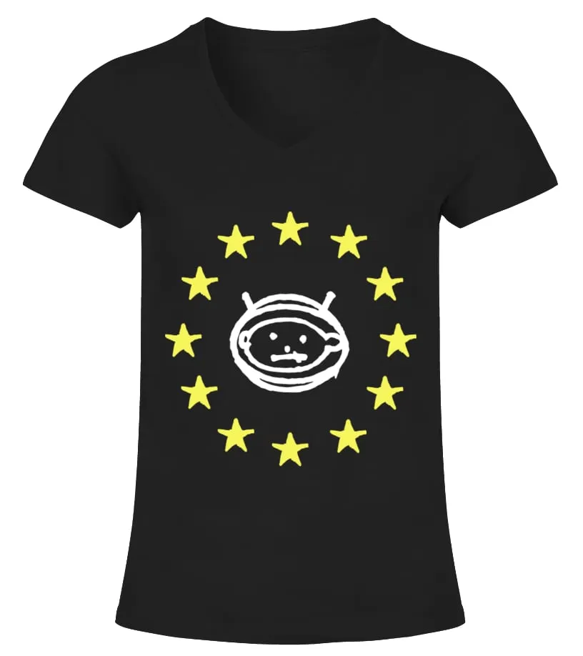 U2  ZOOROPA CAMISETA CUELLO PICO MUJER