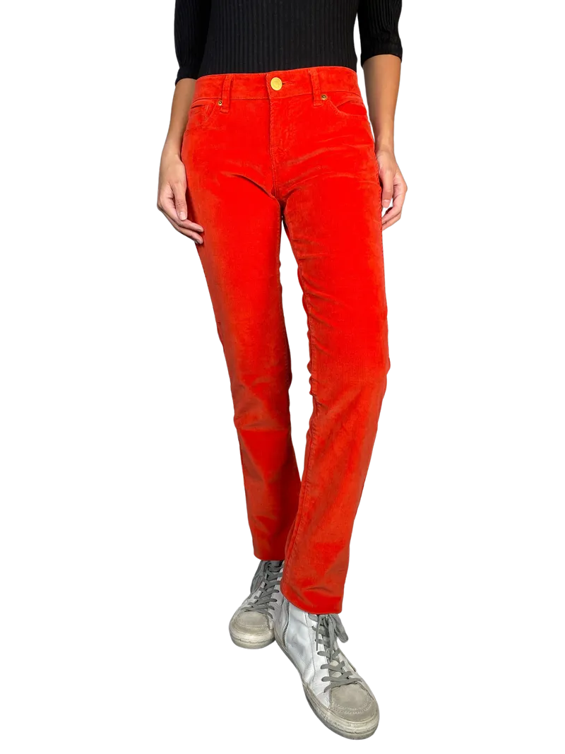UNIQLO Pantalon Cotele Rojo