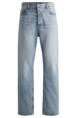 Vaqueros baggy fit de denim de algodón pesado