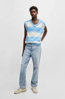 Vaqueros baggy fit de denim de algodón pesado