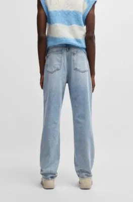 Vaqueros baggy fit de denim de algodón pesado