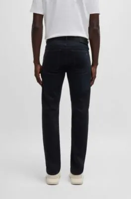 Vaqueros Delaware slim fit de color negro azulado en un cómodo tejido vaquero elástico