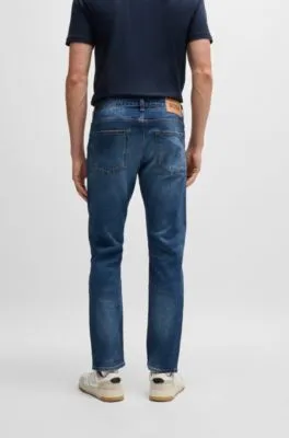 Vaqueros Delaware  slim fit en cómodo denim de orillo elástico azul