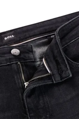 Vaqueros Delaware slim fit en denim elástico negro de gran comodidad