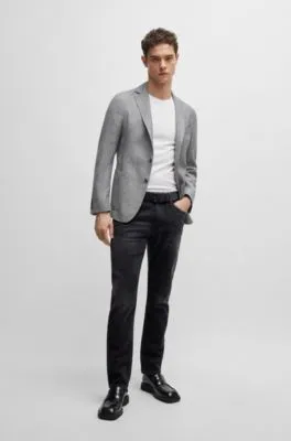 Vaqueros Delaware slim fit en denim elástico negro de gran comodidad