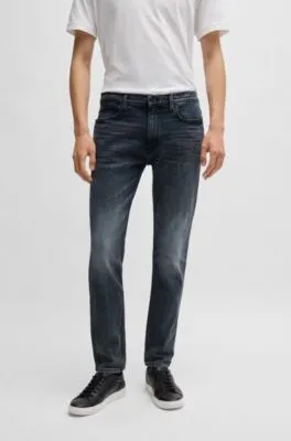 Vaqueros extra slim fit de denim elástico azul oscuro